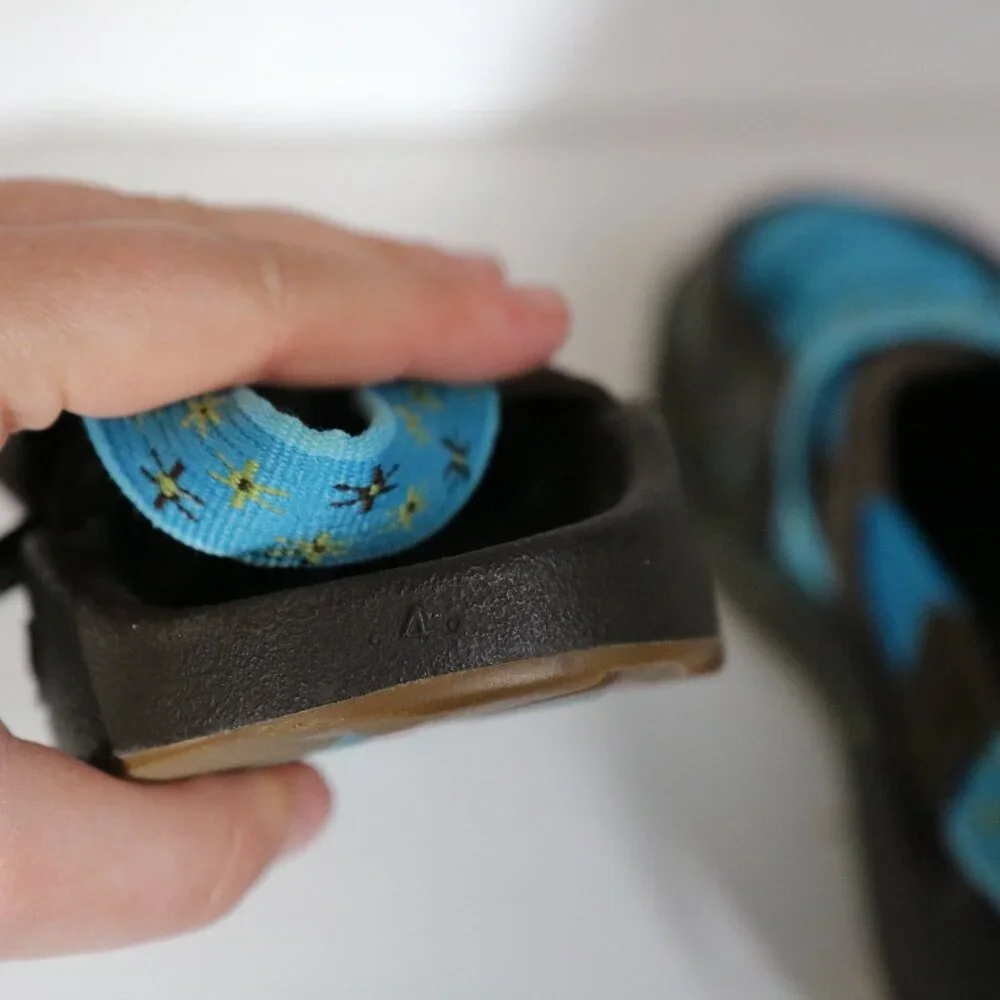 Chaco Paradox Kids EcoTread Woven Waterproof Shoes Sandals Size‎ 4 Blue Brown
